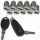 10 x FAP HSC Steckzylinder Zylinder + Klappschlüssel Schloss Wohnwagen Wohnmobil Caravan Boot